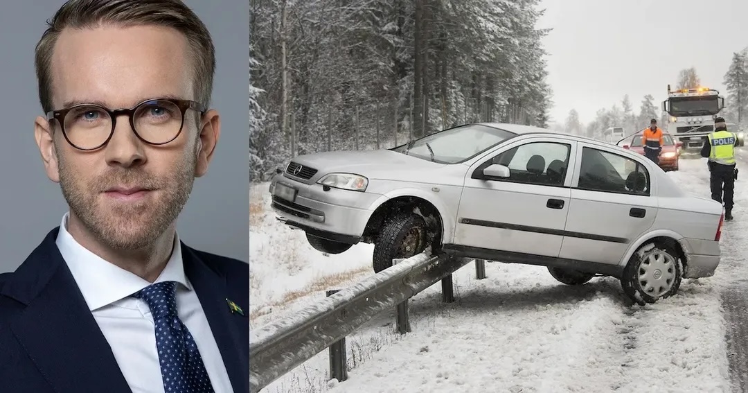 Transportstyrelsen, dubbdäck, 15 april, förlängning, utredning, nej, luftkvalitet, infrastrukturminister, Andreas Carlson, snöoväder, trafikkaos, däckbranschen, däckverkstäder, vinterväglag, vinterdäckslag.Infrastrukturministern Andreas Carlson